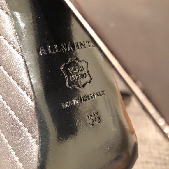 SOLD All Saints Boots Grey Size 36 - Picture 3 of 4